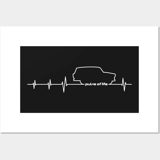 Trabant 601 Combi EKG - Pulse of Life Wall Art by GetThatCar